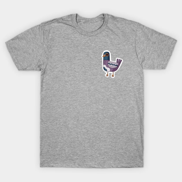 Pigeon Number Three T-Shirt by EmpressIguana